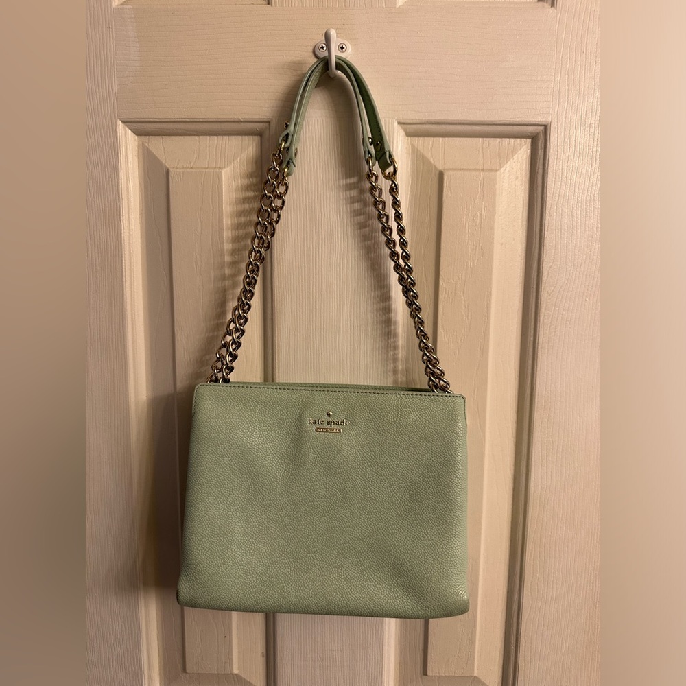 Turquoise-y Kate Spade purse handbag